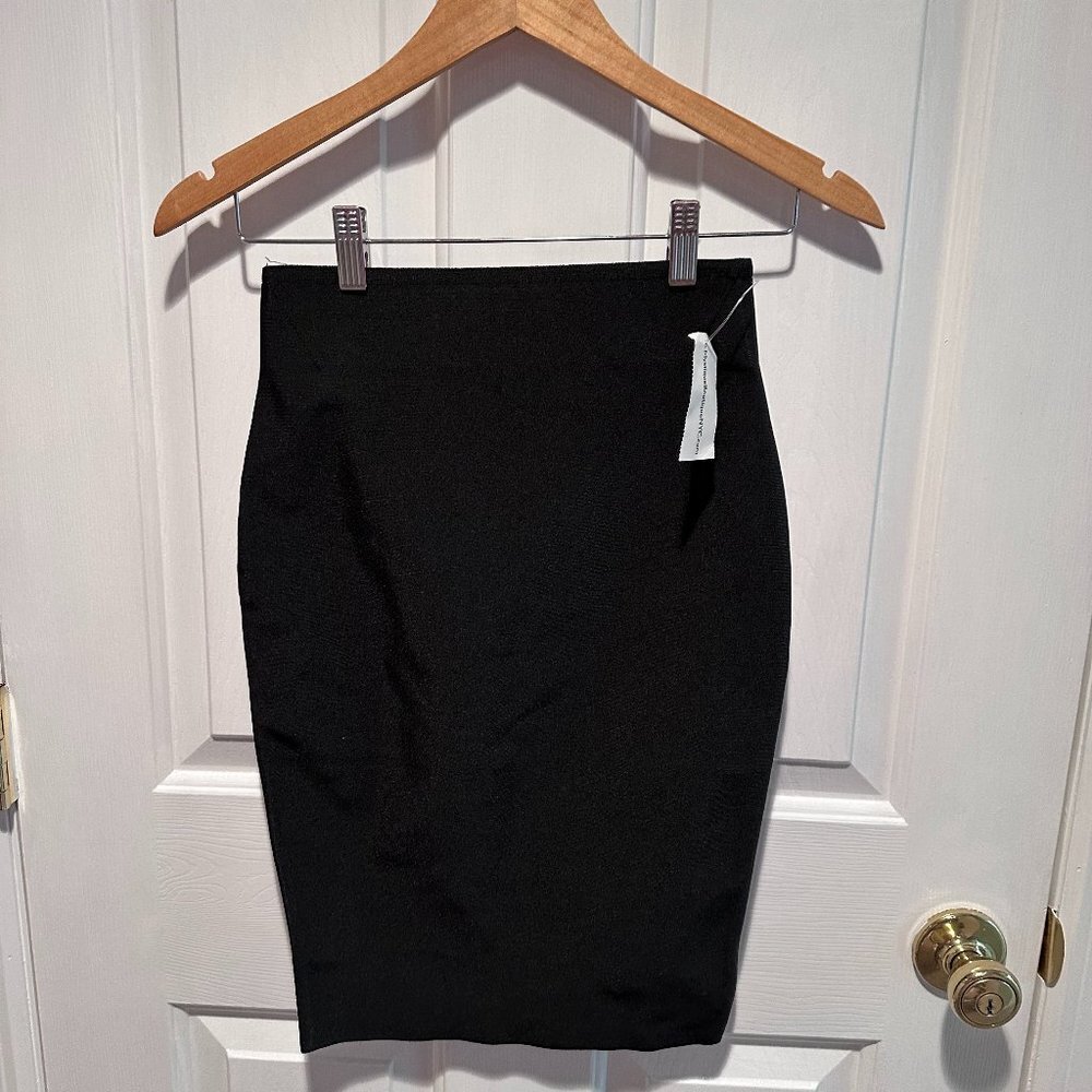 WOW Couture Black Long Pencil Skirt Size S NWT